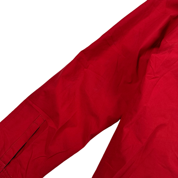 Prada Red Goretex Tab Zipped Parka Jacket - Medium