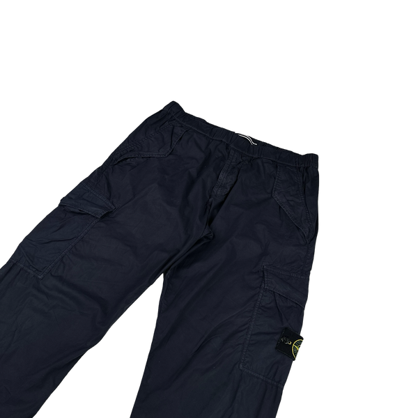 Stone Island 2018 Navy Re T Cargo Trousers - 36"