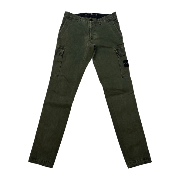 Stone Island Khaki Cargo Trousers - 29"