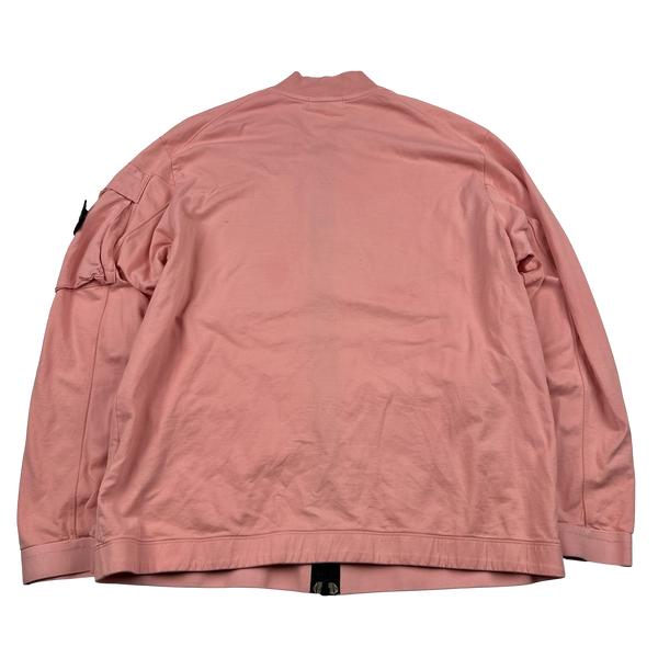 Stone Island 2016 Pink Cotton Zipped Bomber Style Jumper - 3XL