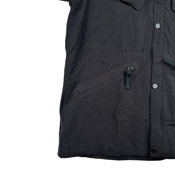 Stone Island 2016 Black Ghost Piece Water Repellent Wool Jacket - XL