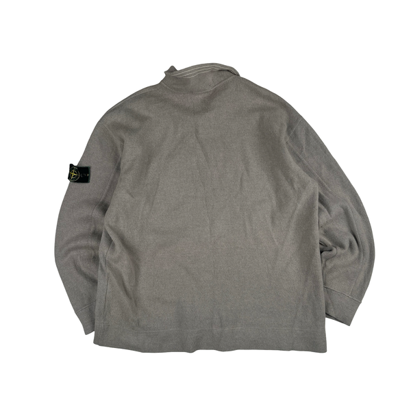 Stone Island AW 1995 Vintage Wool Blend Zipped Neck Pullover Jumper - Large