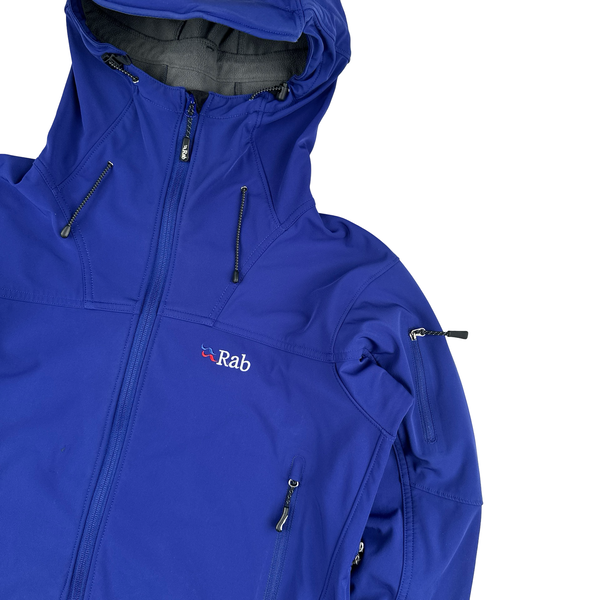 RAB Blue Ogre Hooded Soft Shell Jacket - Medium