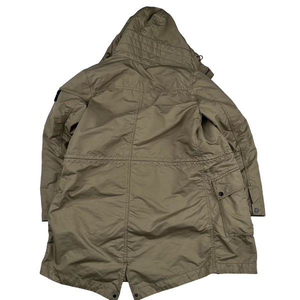 Stone Island 2013 Beige David TC Thick Lined Fishtail Duffle Jacket - Medium