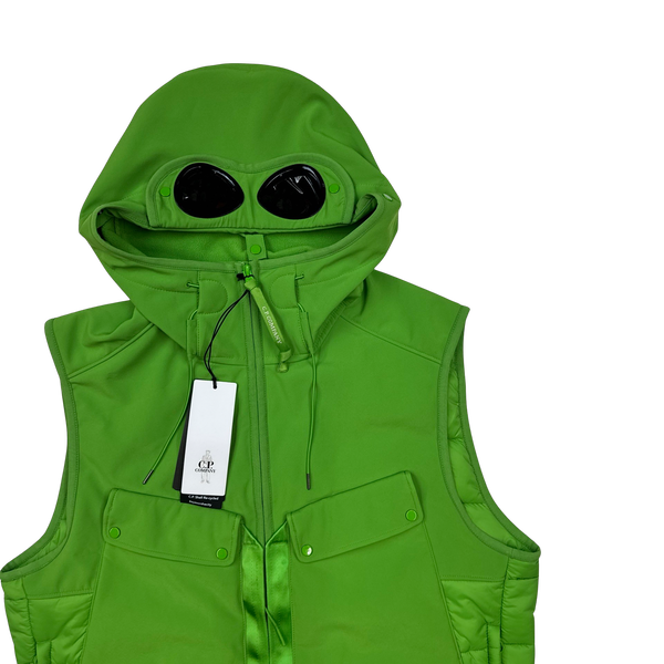CP Company Shell R Green Goggle Gilet - XL