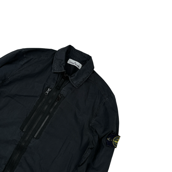 Stone Island Black Paracadute Overshirt - Small