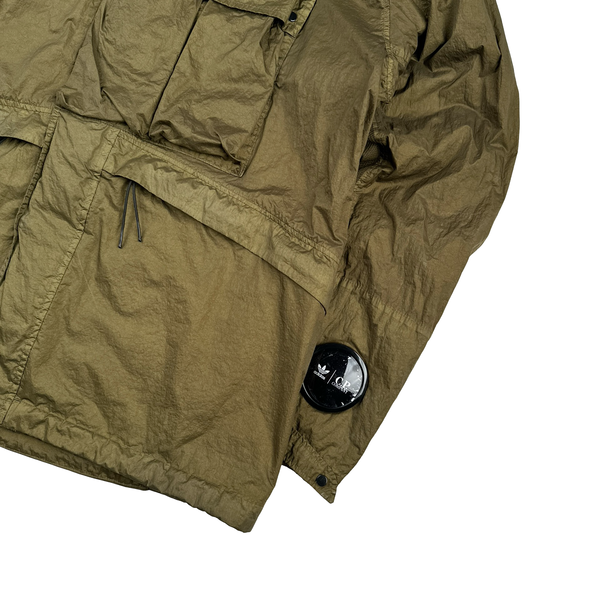 CP Company x Adidas Khaki Explorer Chrome Goggle Jacket - Large