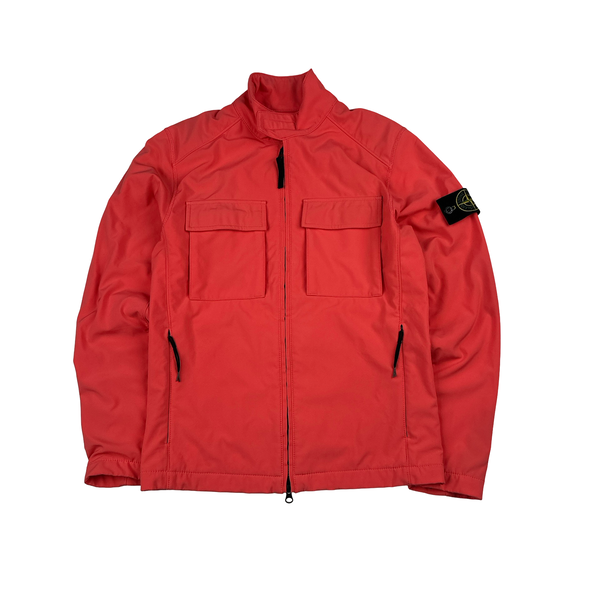Stone Island 2020 Pink Light Soft Shell R Jacket - Small
