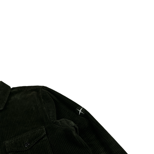 Stone Island 2020 Dark Green Jumbo Corduroy Shirt - Large