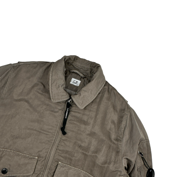CP Company Nylon B Sateen Collared Bomber Jacket - Large