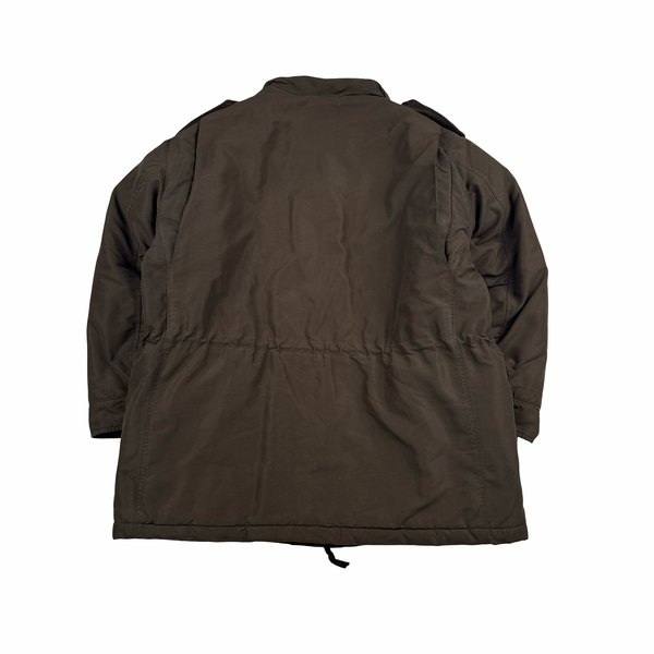 CP Company 1998 Brown Multi Pocket Nylon Blend Jacket - Large