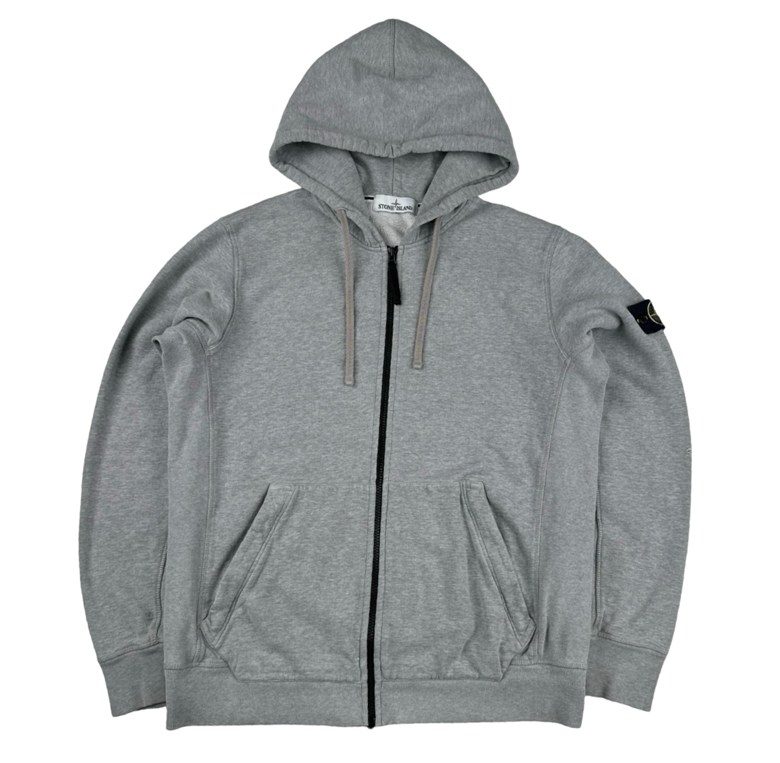 STONE ｜HOODIES/ZIP-UPS (7715616E3 V0047) Stone Island 2015 Grey Zipped Hoodie - XL – Mat's Island