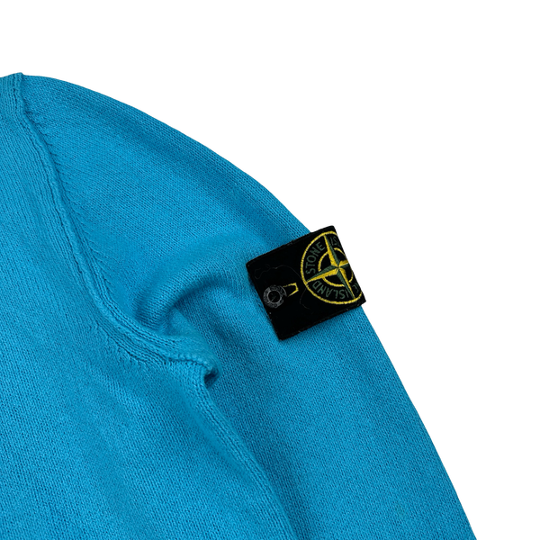 Stone Island 2015 Cyan Pullover Knit Jumper - Medium