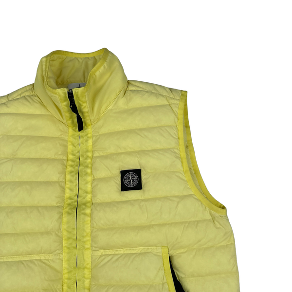 Stone Island 2020 Yellow Down Filled Gilet - Large
