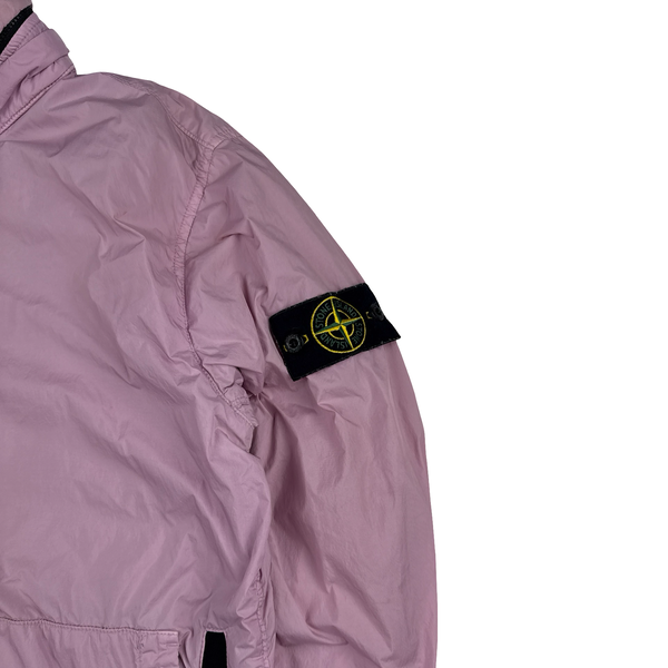 Stone Island 2020 Pink Crinkle Reps Bomber Jacket - Medium