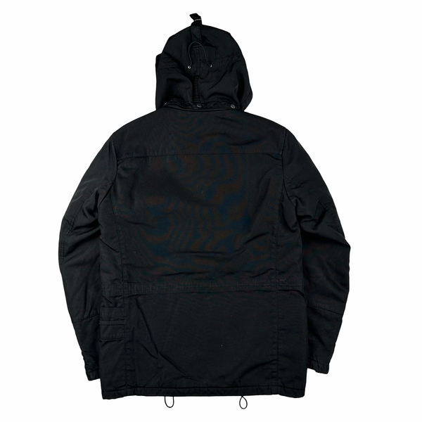 CP Company Goggle Black Quilted Lined Multi Pocket Jacket - Medium