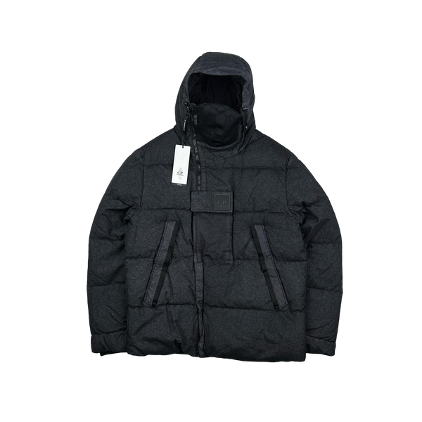 CP Company Metropolis Charcoal Co-Ted Down Filled Mask Jacket - Medium, Large, XL