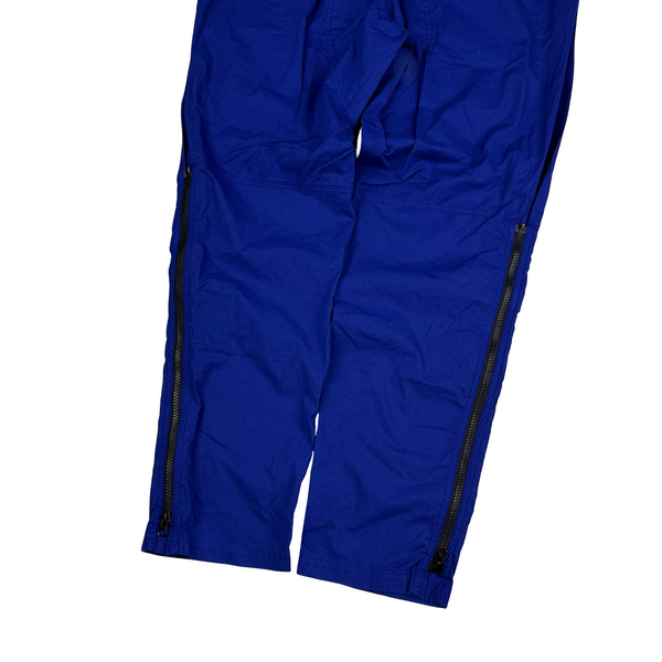 Stone Island 2022 Electric Blue Cotton Cargo Trousers - 32"