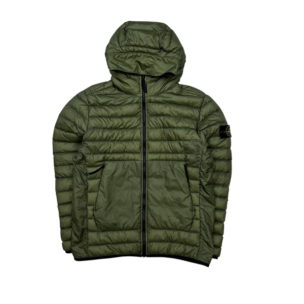 Stone Island 2022 Bio Based Ripstop Nylon Down Puffer Jacket - Large