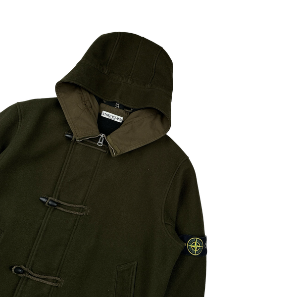 Stone Island 2005 Khaki Wool Montgomery Style Jacket - Medium
