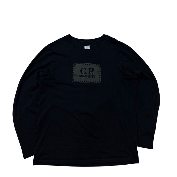 CP Company Black Spellout Cotton T Shirt - XL