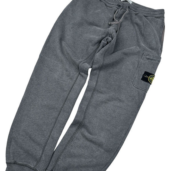 Stone Island Grey Cotton Cargo Trousers - XL