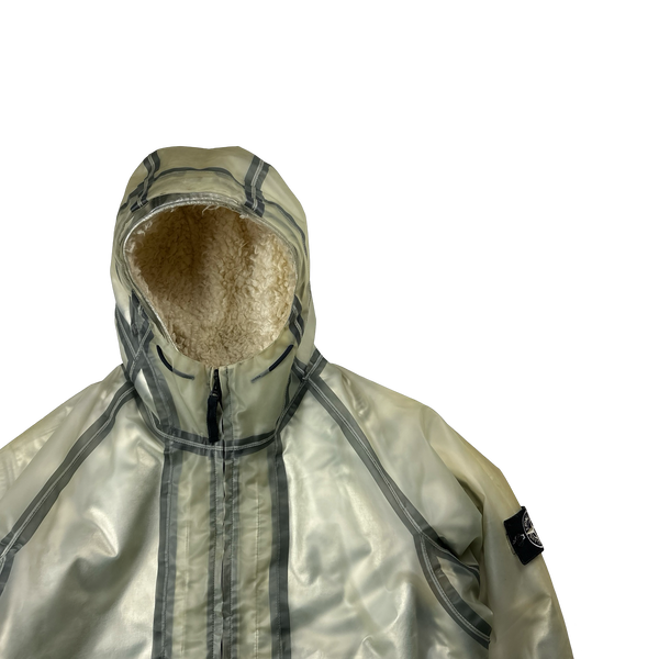Stone Island 2015 Sherling Lined Poly Cover Jacket - Large