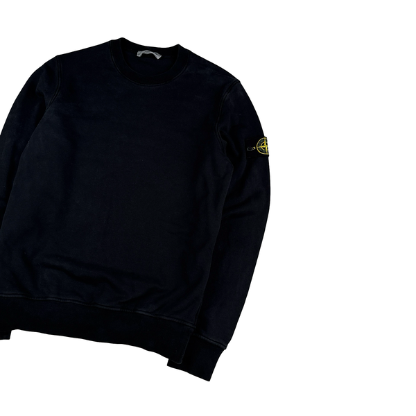 Stone Island 2023 Black Crewneck Sweatshirt - Medium