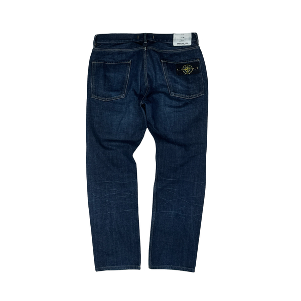Stone Island 2010 Regular Fit Dark Blue Denim Jeans - Large