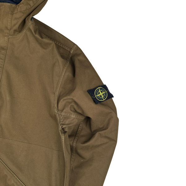 Stone Island 2009 Navy/Brown Reversable Hooded Zipped Jacket - XXL