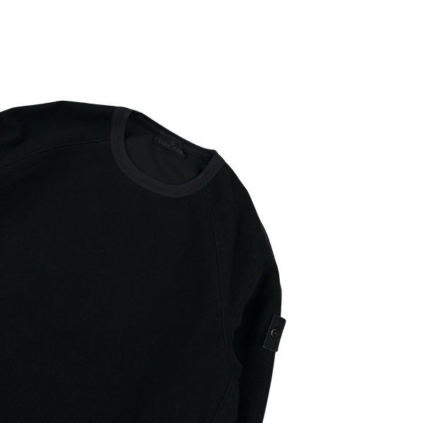Stone Island 2021 Black Moleskin Ghost Piece Pullover Jumper - Medium