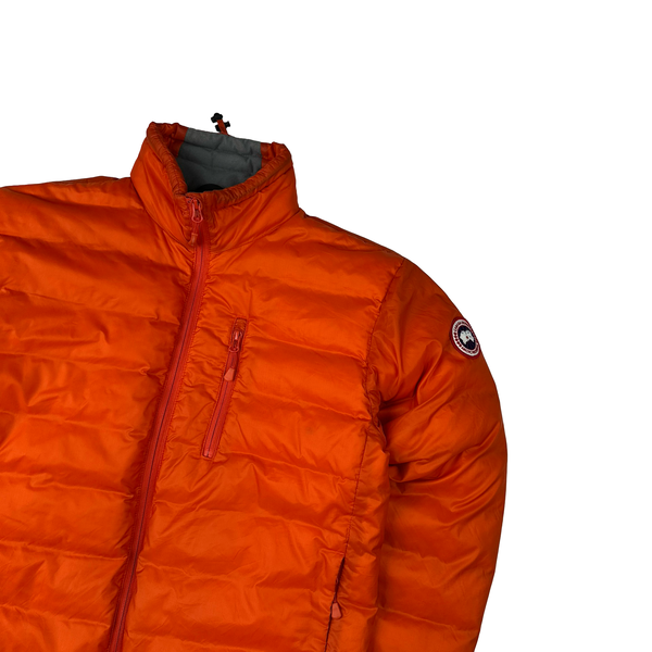 Canada Goose Lodge Down Filled Orange Lightweight Puffer Jacket - Medium
