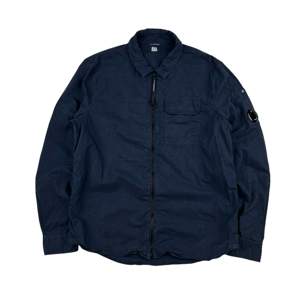 CP Company Navy Lens Viewer Overshirt - Large