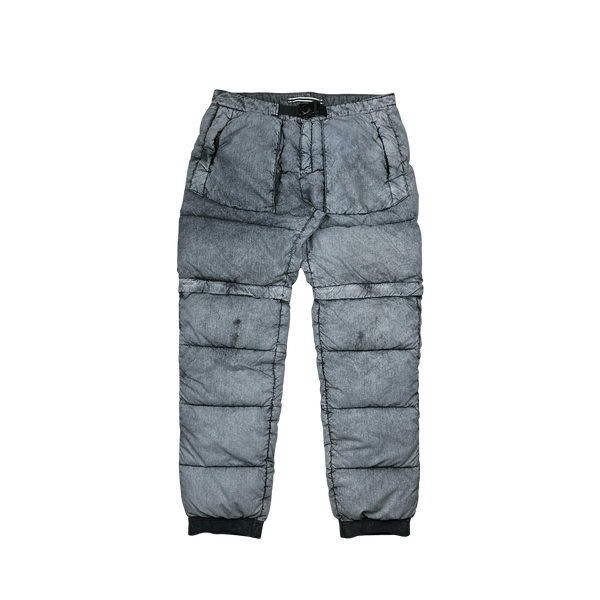 Stone Island 2017 Grey Tela Nylon Down Dust Colour 2 in 1 Trousers - Large