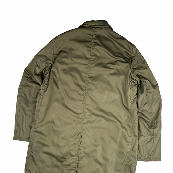 Prada Beige Nylon Padded Rain Jacket - Medium