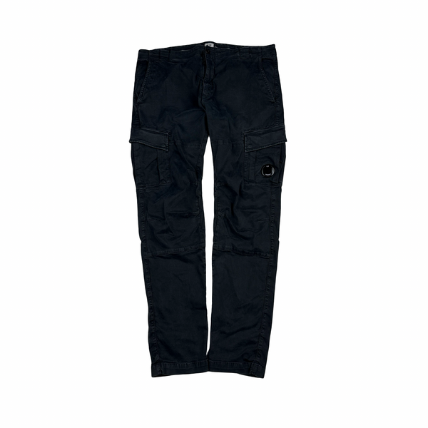 CP Company Black Ergonomic Fit Cargo Trousers - XXL