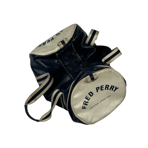 Fred Perry Leather Small Duffle / Holdall Bag