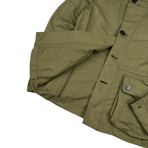 Stone Island 2009 Double Breasted Beige Jacket - Medium
