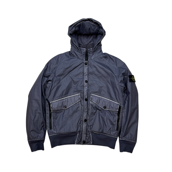 Stone Island 2015 Lavender Purple Mussola Gommata Quilted Jacket - Large
