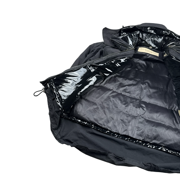 Burberry Black Down Filled 2 In 1 Puffer Multi Pocket Jacket - XL