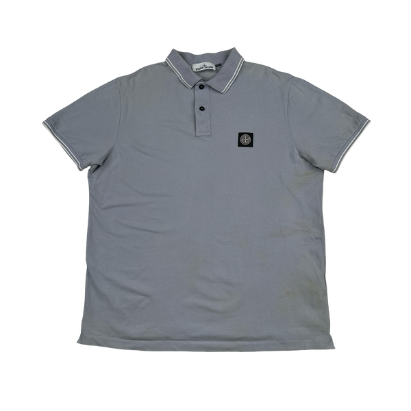 Stone Island Light Blue Short Sleeve Polo - 3XL