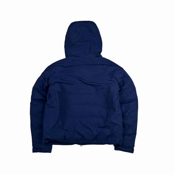CP Company Navy Micro M R Down Filled Spellout Jacket - Small
