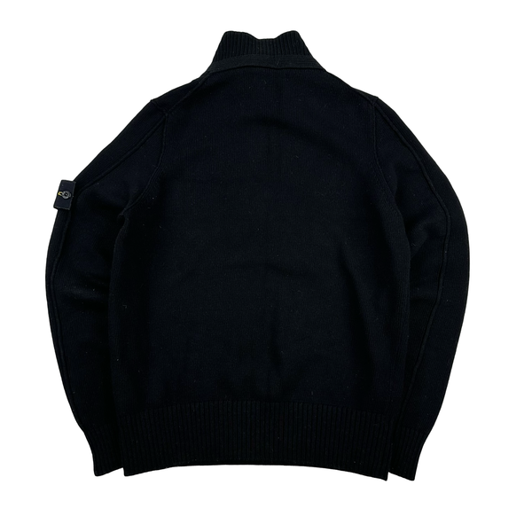 Stone Island 2009 Black Wool Pullover Knit - Medium