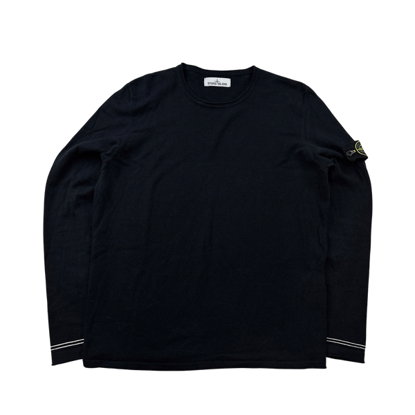 Stone Island Wool Blend Crewneck Jumper - Large