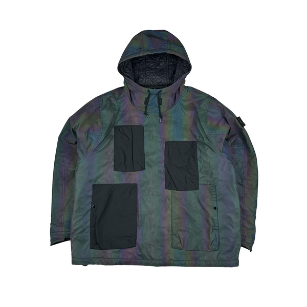 Stone Island 2018 Multi Colour Scarabeo Reflective Pullover Jacket - XL