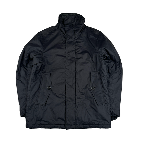 Prada Black Nylon Red Tab Padded Jacket - Medium