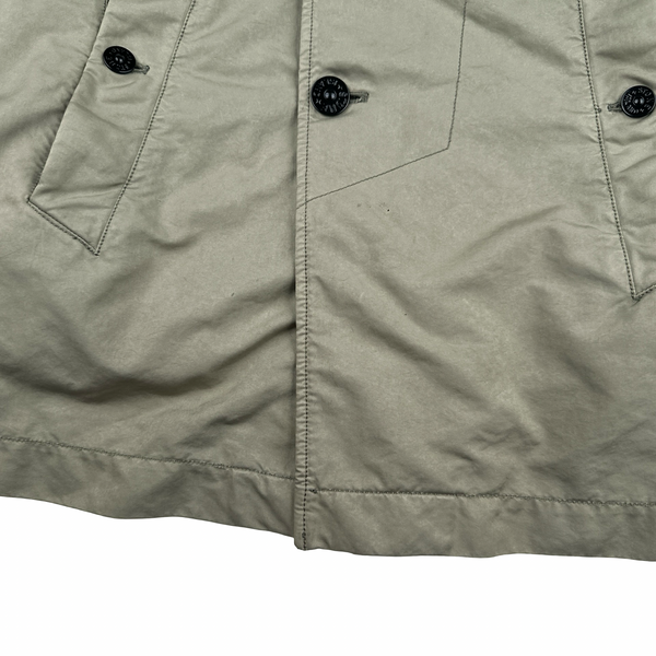 Stone Island 2017 Tan David-TC Quilted Trench Coat - Small