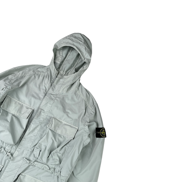 Stone Island 2017 Ice Blue David Tela Light TC Field Jacket - Large
