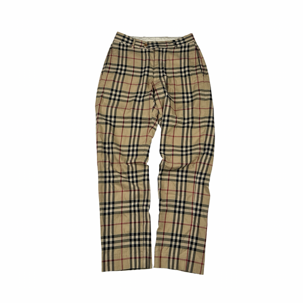 Burberry Nova Check Straight Fit Trousers - 30"