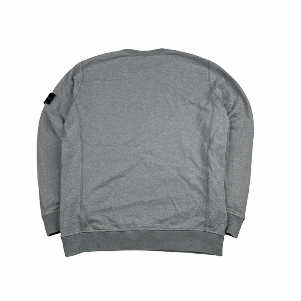 Stone Island 2018 Grey Cotton Crewneck Sweatshirt - XXL